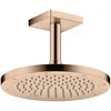 Image de hansgrohe AXOR ShowerSolutions 26437 Raccord de plafond carré 100 mm Couleur : or rouge poli