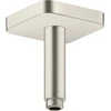 Image de hansgrohe Axor Raccord plafond softsquare 100 mm, aspect acier inoxydable, carré