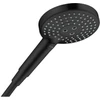 Image de hansgrohe Douchette EcoSmart Axor, robinetterie encastrée, 120 mm, 3 jets, noir mat
