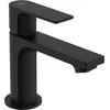 Image de Hansgrohe Mitigeur de Lavabo Rebris E, Hauteur Sous Bec 80 mm, Économie D'Énergie (Coolstart), Robinet Lavabo sans Tirette Ni Vidage, Noir Mat, 72554670