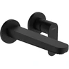 Image de hansgrohe Kit de montage Rebris S UP-EHM, pour mur, avec sortie 200 mm, noir mat