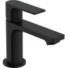 Image de hansgrohe Rebris E - Mitigeur de lavabo eau froide sans tirette ni vidage, Robinet de salle de bain avec hauteur sous bec 84 mm, économie d'eau (EcoSmart), Noir mat, 72506670