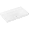 Image de hansgrohe Xelu Q lavabo, 800x480, suspendu, sans trop-plein, blanc, 61021450, Couleur: blanc