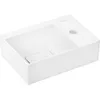 Image de hansgrohe Xelovos E Lave-mains, 1 trou de robinetterie à droite ou à gauche, sans trop-plein, 360x250mm, SmartClean, avec garniture de vidage, 61086450, Exécution: trou de robinetterie à droite