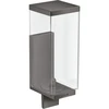 Image de hansgrohe Axor Uni Rectangular Lotion Distributeur verre, montage mural, chrome noir brossé
