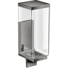 Image de hansgrohe Axor Uni Rectangular Lotionsp, verre, montage mural, chrome noir poli