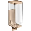 Image de hansgrohe Axor Uni Lotionsp Rectangulaire Verre, Montage mural, or rouge poli