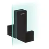 Image de hansgrohe AXOR Poignée de porte de douche rectangulaire universelle, 6-12 mm d'épaisseur, métal, 42639, couleur : noir mat