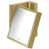Image de hansgrohe Axor Uni Miroir de rasage rectangulaire inclinable, montage mural, laiton brossé