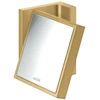 Image de hansgrohe Axor Uni. Miroir de rasage rectangulaire inclinable, montage mural, optique or brossé
