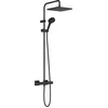Image de Hansgrohe, noir mat, Colonne économie d'eau Vernis Shape, avec mitigeur thermostatique, 240mm, 1 type de jet (EcoSmart), 26429670, Douche de tête 240 x 240mm