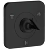 Image de hansgrohe Axor Citterio E kit complet UP avec inverseur 120x120mm, mat noir