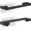 Image de AXOR 42837670 Poignée de porte de douche universelle SoftSquare Noir mat