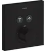 Image de hansgrohe AXOR Starck ShowerSelect Thermostat carré à encastrer pour 2 consommateurs, 36715670, Couleur: noir mat