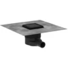 Image de hansgrohe Punktab RainDrain Brillance Ensemble complet, 100x100mm, noir mat