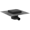 Image de hansgrohe RainDrain Point Système de vidage complet, 150x150 mm, noir mat