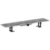 Image de hansgrohe RainDrain Compact - Caniveau de douche linéaire 800 mm à carreler, Siphon de sol pour une installation à faible, avec hauteur d'encastrement 43 mm, Acier inoxydable brossé, 56166800