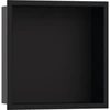 Image de hansgrohe Niche murale XtraStoris Original 300x300x70 mm, noir mat, avec cadre