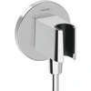 Image de hansgrohe Raccord mural Fixfit S rond, avec support de douche, chrome