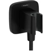 Image de hansgrohe Raccord mural Fixfit Q softsqua, avec support de douche, noir mat