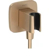 Image de hansgrohe Raccord mural Fixfit Q softsqua, avec support de douche, bronze brossé