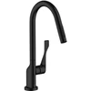 Image de hansgrohe Axor Citterio EcoSmart SPT 250 mit douchette extractible, noir mat