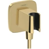 Image de hansgrohe Raccord mural Fixfit Q softsqua, avec douchette, or poli