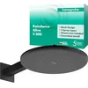 Image de hansgrohe Raindance Alive S 24541670 Pommeau de douche à économie d'eau (EcoSmart) avec bras de douche, douchette à effet pluie, 2 types de jets, pour montage mural, fonction anti-calcaire, noir mat