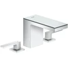 Image de hansgrohe Mitigeur lavabo 3 trous 110 Axor MyEdition A 150mm, avec bouton-poussoir, avec plaque, chrome/verre miroir