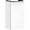 Image de Hansgrohe Xelu Q Meuble sous-lavabo, 340x245 pour Lave-Mains, 1 Porte, charnières à Droite, 54015700, Couleur: Meuble Blanc Brillant/poignée Blanc Mat