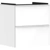Image de Hansgrohe Xelu Q Meuble sous-lavabo, 580x475, 2 tiroirs, pour lavabo, 54023700, Couleur: Meuble Blanc Brillant/poignée Blanc Mat
