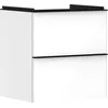 Image de Hansgrohe Xelu Q Meuble sous-lavabo, 580x475, 2 tiroirs, pour lavabo, 54023670, Couleur: Meuble Blanc Brillant/poignée Noir Mat