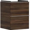 Image de Hansgrohe Xelu Q Meuble sous-lavabo, 480x475, 2 tiroirs, pour Lave-Mains, 54022000, Couleur: Meuble Noyer foncé/poignée Chrome
