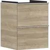Image de Hansgrohe Xelu Q Meuble sous-lavabo, 480x475, 2 tiroirs, pour Lave-Mains, 54021000, Couleur: Meuble chêne Naturel/poignée Chrome