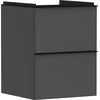 Image de Hansgrohe Xelu Q Meuble sous-lavabo, 480x475, 2 tiroirs, pour Lave-Mains, 54020670, Couleur: Meuble Gris Diamant Mat/poignée Noir Mat