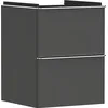 Image de Hansgrohe Xelu Q Meuble sous-lavabo, 480x475, 2 tiroirs, pour Lave-Mains, 54020000, Couleur: Meuble Gris Diamant Mat/poignée Chrome