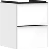 Image de Hansgrohe Xelu Q Meuble sous-lavabo, 480x475, 2 tiroirs, pour Lave-Mains, 54019670, Couleur: Meuble Blanc Brillant/poignée Noir Mat