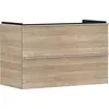 Image de Hansgrohe Xelu Q Meuble sous-lavabo, 980x475, 2 tiroirs, pour Vasque, 54033000, Couleur: Meuble chêne Naturel/poignée Chrome