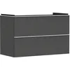 Image de Hansgrohe Xelu Q Meuble sous-lavabo, 980x475, 2 tiroirs, pour Vasque, 54032700, Couleur: Meuble Gris Diamant Mat/poignée Blanc Mat