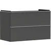Image de Hansgrohe Xelu Q Meuble sous-lavabo, 980x475, 2 tiroirs, pour Vasque, 54032000, Couleur: Meuble Gris Diamant Mat/poignée Chrome