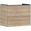 Image de Hansgrohe Xelu Q Meuble sous-lavabo, 780x475, 2 tiroirs, pour lavabo, 540, Coloris: Meuble chêne Naturel/poignée Chrome