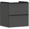 Image de Hansgrohe Xelu Q Meuble sous-lavabo, 580x475, 2 tiroirs, pour lavabo, 54024670, Couleur: Meuble Gris Diamant Mat/poignée Noir Mat
