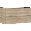 Image de Hansgrohe Xelu Q Meuble sous-lavabo, 1180x475, 2 tiroirs, pour lavabo, 54037700, Couleur: Meuble chêne Naturel/poignée Blanc Mat