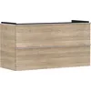 Image de Hansgrohe Xelu Q Meuble sous-lavabo, 1180x475, 2 tiroirs, pour lavabo, 54037000, Couleur: Meuble chêne Naturel/poignée Chrome