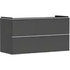 Image de Hansgrohe Xelu Q Meuble sous-lavabo, 1180x475, 2 tiroirs, pour lavabo, 54036700, Couleur: Meuble Gris Diamant Mat/poignée Blanc Mat