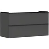 Image de Hansgrohe Xelu Q Meuble sous-lavabo, 1180x475, 2 tiroirs, pour lavabo, 54036670, Couleur: Meuble Gris Diamant Mat/poignée Noir Mat