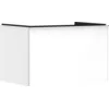 Image de Hansgrohe Xelu Q Meuble sous-lavabo, 780x550, 1 tiroir, pour Consoles avec Vasque à Poser, Poli, 54054000, Couleur: Meuble Blanc Brillant/poignée chromée