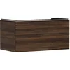 Image de Hansgrohe Xelu Q Meuble sous-lavabo, 980x550, 1 tiroir, pour Consoles avec Vasque à Poser, Poli, 5405, Couleur: Meuble Noyer foncé/poignée Blanc Mat