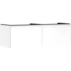 Image de Hansgrohe Xelu Q Meuble sous-lavabo, 1560x550, 2 tiroirs, pour Console avec Vasque à Poser, Poli, 54070000, Couleur: Meuble Blanc Brillant/poignée chromée