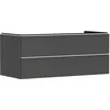 Image de Hansgrohe Xelu Q Meuble sous-lavabo, 1180x550, 2 tiroirs, pour vasques à Poser, 54083700, Couleur: Meuble Gris Diamant Mat/poignée Blanc Mat